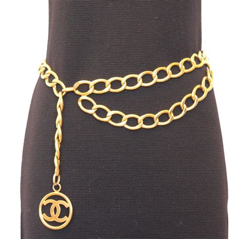 chanel belt gold chain|Meer.